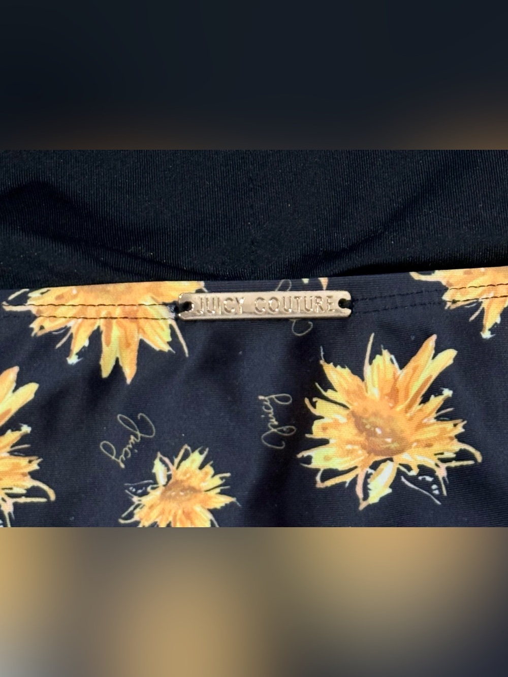 Juicy Couture Sunflower Off Shoulder One Piece Swimsuit XL - Picture 6 of 10